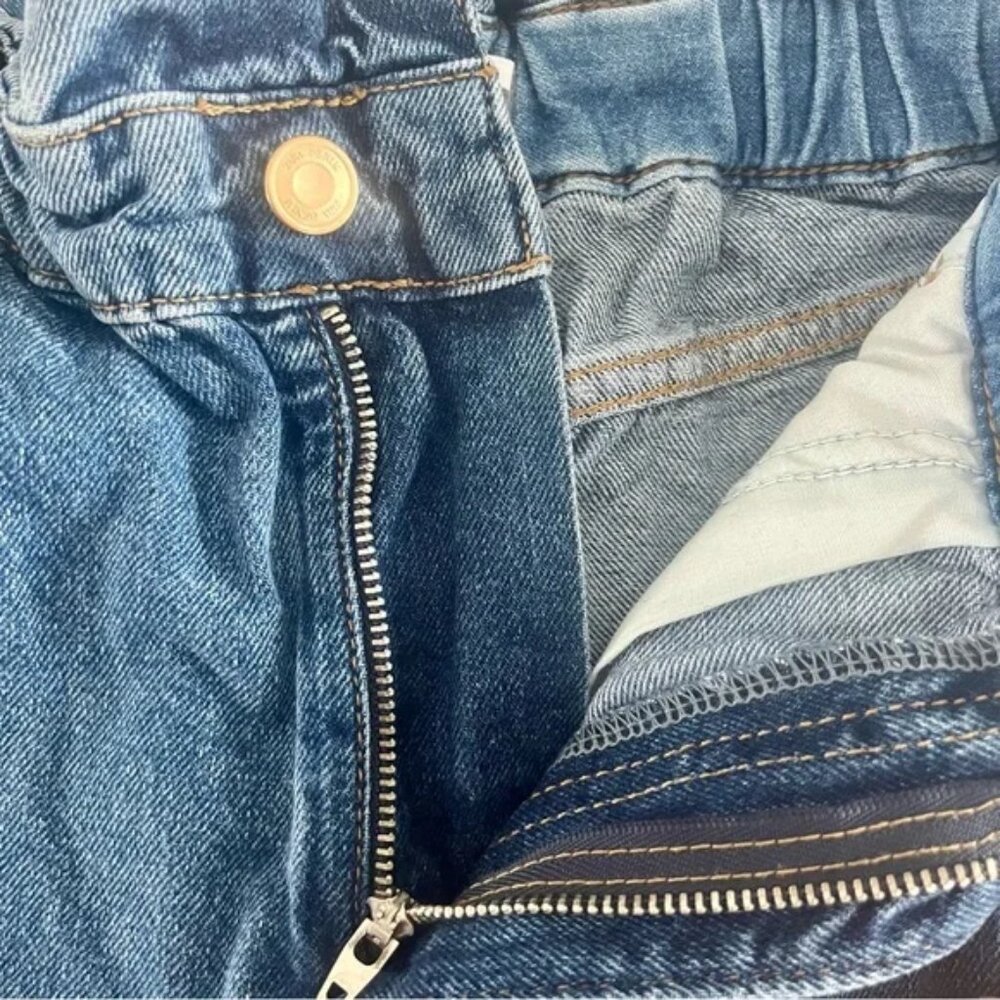 Zara Paper Bag Medium Wash Jeans - Picture 12 of 14